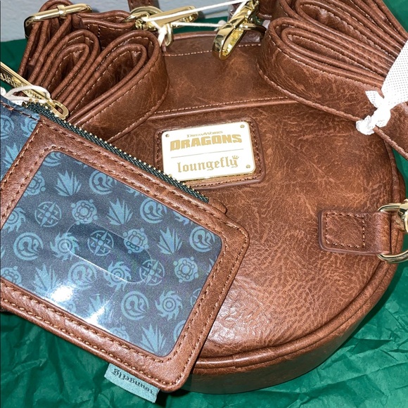 Exclusive Loungefly How to Train Your Dragon Toothless Floral Mini Backpack Set - Picture 4 of 10